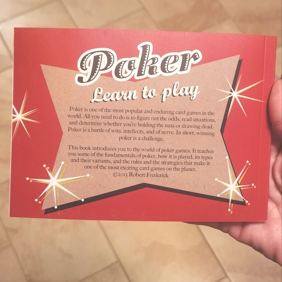 Poker Learn To Play Set In Metal Tin By Thunder Bay Press - Picture 5 of 8